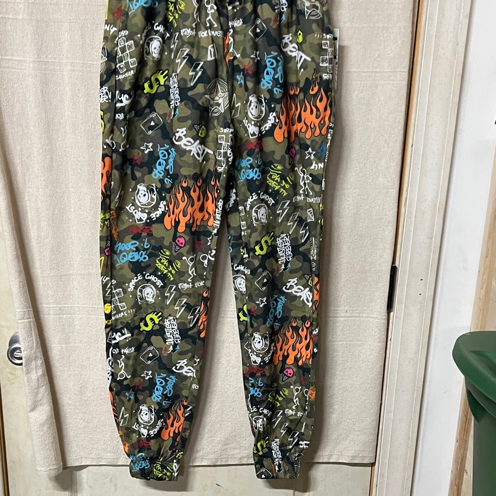 Fresh Prints of Bel-air Camouflage Graffiti Joggers